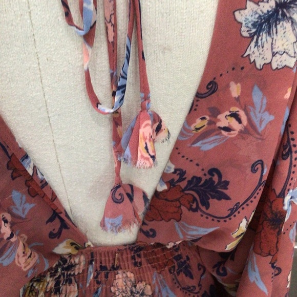 MISA Los Angeles Bardot floral maxi Dress XS - Picture 7 of 11